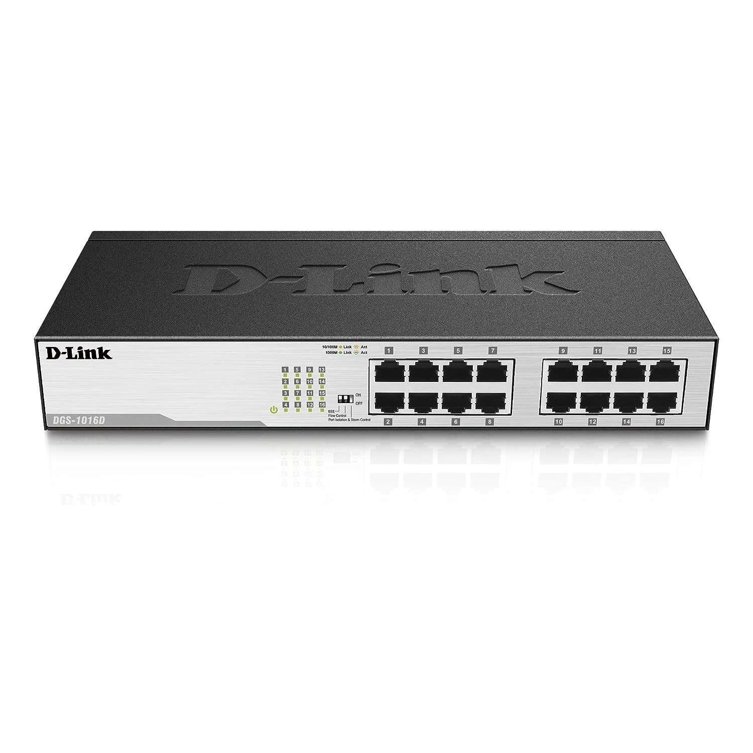 D-Link Desktop LAN Switch 16 Port Gigabit DGS-1016D view 4